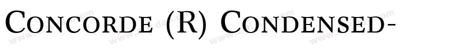 Concorde (R) Condensed字体转换